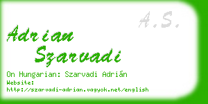 adrian szarvadi business card